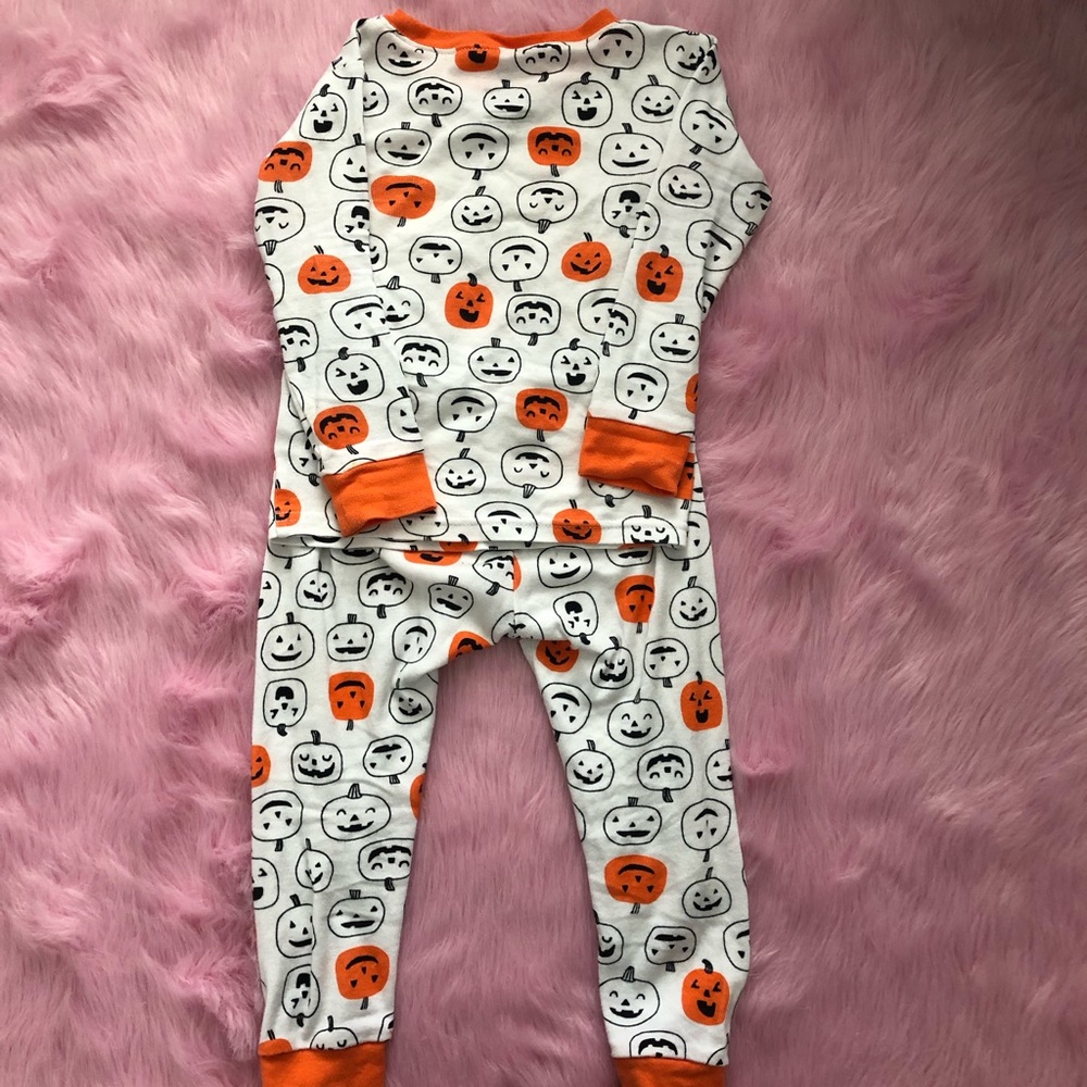 Boy pumpkin pajamas